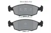 Bremsbelagsatz, Scheibenbremse Vorderachse TEXTAR 2090802