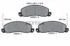 Bremsbelagsatz, Scheibenbremse Vorderachse TEXTAR 2092602