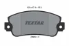 Bremsbelagsatz, Scheibenbremse Vorderachse TEXTAR 2095005