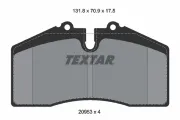 Bremsbelagsatz, Scheibenbremse Vorderachse TEXTAR 2095310