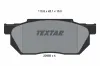 Bremsbelagsatz, Scheibenbremse Vorderachse TEXTAR 2095901