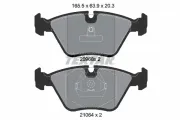 Bremsbelagsatz, Scheibenbremse Vorderachse TEXTAR 2096801