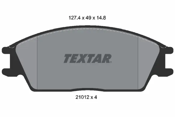 Bremsbelagsatz, Scheibenbremse Vorderachse TEXTAR 2101204