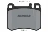 Bremsbelagsatz, Scheibenbremse Vorderachse TEXTAR 2102404