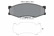 Bremsbelagsatz, Scheibenbremse Vorderachse TEXTAR 2109901