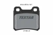 Bremsbelagsatz, Scheibenbremse Hinterachse TEXTAR 2114001