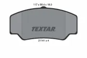 Bremsbelagsatz, Scheibenbremse Vorderachse TEXTAR 2114103