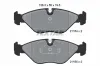 Bremsbelagsatz, Scheibenbremse Vorderachse TEXTAR 2115402