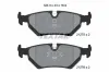 Bremsbelagsatz, Scheibenbremse Hinterachse TEXTAR 2127504