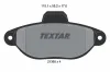 Bremsbelagsatz, Scheibenbremse Vorderachse TEXTAR 2136502