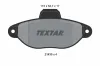 Bremsbelagsatz, Scheibenbremse Vorderachse TEXTAR 2143602