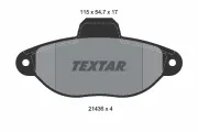 Bremsbelagsatz, Scheibenbremse Vorderachse TEXTAR 2143602