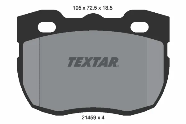 Bremsbelagsatz, Scheibenbremse Vorderachse TEXTAR 2145901