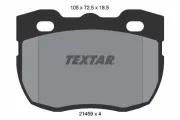 Bremsbelagsatz, Scheibenbremse Vorderachse TEXTAR 2145901