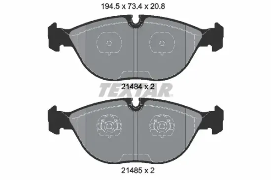 Bremsbelagsatz, Scheibenbremse Vorderachse TEXTAR 2148401 Bild Bremsbelagsatz, Scheibenbremse Vorderachse TEXTAR 2148401