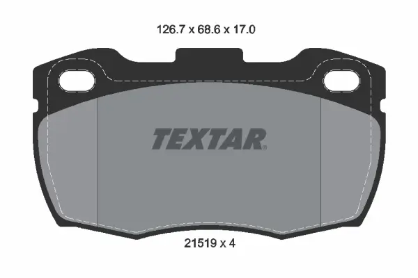 Bremsbelagsatz, Scheibenbremse Vorderachse TEXTAR 2151902