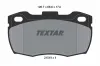 Bremsbelagsatz, Scheibenbremse Vorderachse TEXTAR 2151902