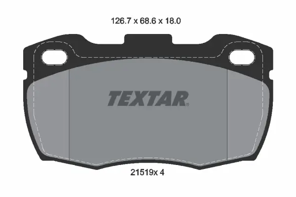 Bremsbelagsatz, Scheibenbremse Vorderachse TEXTAR 2151901