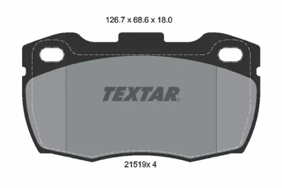 Bremsbelagsatz, Scheibenbremse Vorderachse TEXTAR 2151901 Bild Bremsbelagsatz, Scheibenbremse Vorderachse TEXTAR 2151901