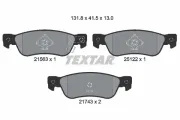 Bremsbelagsatz, Scheibenbremse Hinterachse TEXTAR 2156301