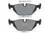 Bremsbelagsatz, Scheibenbremse Hinterachse TEXTAR 2160702