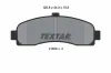 Bremsbelagsatz, Scheibenbremse Vorderachse TEXTAR 2162601