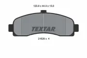 Bremsbelagsatz, Scheibenbremse Vorderachse TEXTAR 2162601