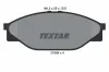 Bremsbelagsatz, Scheibenbremse Vorderachse TEXTAR 2168901