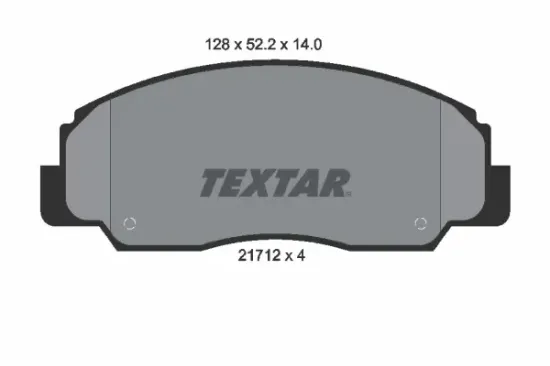 Bremsbelagsatz, Scheibenbremse Vorderachse TEXTAR 2171201 Bild Bremsbelagsatz, Scheibenbremse Vorderachse TEXTAR 2171201