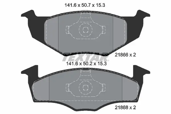 Bremsbelagsatz, Scheibenbremse TEXTAR 2186601