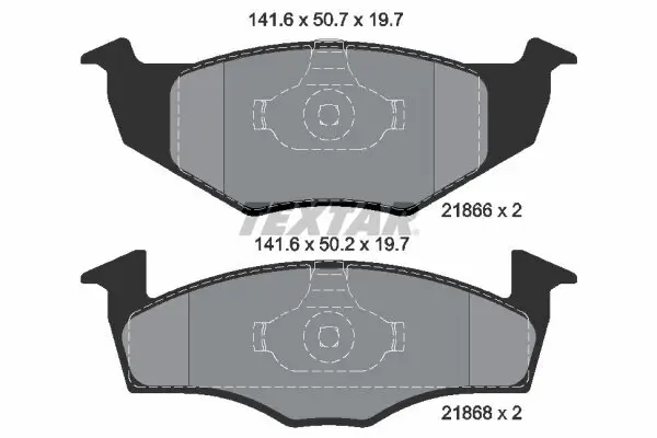 Bremsbelagsatz, Scheibenbremse TEXTAR 2186603