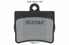 Bremsbelagsatz, Scheibenbremse Hinterachse TEXTAR 2190003