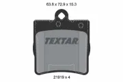Bremsbelagsatz, Scheibenbremse Hinterachse TEXTAR 2191901