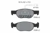 Bremsbelagsatz, Scheibenbremse Vorderachse TEXTAR 2193201