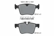 Bremsbelagsatz, Scheibenbremse Hinterachse TEXTAR 2214103