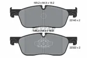 Bremsbelagsatz, Scheibenbremse Vorderachse TEXTAR 2214501