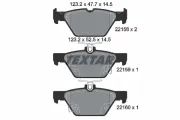 Bremsbelagsatz, Scheibenbremse Hinterachse TEXTAR 2215801