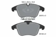 Bremsbelagsatz, Scheibenbremse Vorderachse TEXTAR 2227201