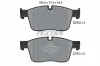 Bremsbelagsatz, Scheibenbremse Vorderachse TEXTAR 2230201