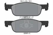 Bremsbelagsatz, Scheibenbremse Vorderachse TEXTAR 2252501