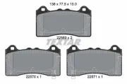Bremsbelagsatz, Scheibenbremse Vorderachse TEXTAR 2256901