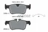 Bremsbelagsatz, Scheibenbremse Hinterachse TEXTAR 2258201