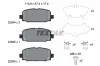 Bremsbelagsatz, Scheibenbremse Hinterachse TEXTAR 2284401