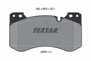 Bremsbelagsatz, Scheibenbremse Vorderachse TEXTAR 2289101