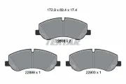 Bremsbelagsatz, Scheibenbremse Vorderachse TEXTAR 2289801