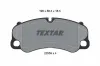 Bremsbelagsatz, Scheibenbremse Vorderachse TEXTAR 2295901