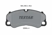 Bremsbelagsatz, Scheibenbremse Vorderachse TEXTAR 2295901