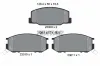 Bremsbelagsatz, Scheibenbremse Vorderachse TEXTAR 2300901