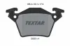 Bremsbelagsatz, Scheibenbremse Hinterachse TEXTAR 2302001