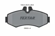 Bremsbelagsatz, Scheibenbremse Vorderachse TEXTAR 2302201